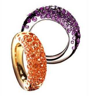 anillos naranja morado anillos naranja morado