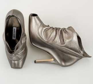 botines plateados botines plateados
